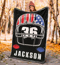 Ohaprints-Fleece-Sherpa-Blanket-American-Football-Gift-For-Son-Boy-Men-Custom-Personalized-Name-Number-Soft-Throw-Blanket-1816-Sherpa Blanket