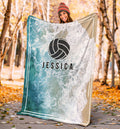 Ohaprints-Fleece-Sherpa-Blanket-Volleyball-Gift-For-Daughter-Girl-Custom-Personalized-Name-Soft-Throw-Blanket-1836-Sherpa Blanket