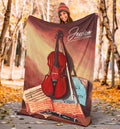 Ohaprints-Fleece-Sherpa-Blanket-Violin-Painting-Gift-For-Violin-Lovers-Custom-Personalized-Name-Soft-Throw-Blanket-1265-Sherpa Blanket