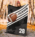 Ohaprints-Fleece-Sherpa-Blanket-American-Football-Gift-For-Son-Boy-Men-Custom-Personalized-Name-Number-Soft-Throw-Blanket-1324-Sherpa Blanket