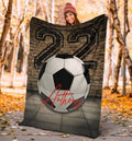 Ohaprints-Fleece-Sherpa-Blanket-Soccer-Balls-With-Wall-Custom-Personalized-Name-Number-Soft-Throw-Blanket-1191-Sherpa Blanket