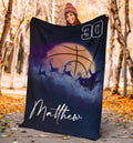 Ohaprints-Fleece-Sherpa-Blanket-Basketball-Gift-For-Son-Boy-Men-Custom-Personalized-Name-Number-Soft-Throw-Blanket-1668-Sherpa Blanket