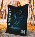 Ohaprints-Fleece-Sherpa-Blanket-American-Football-Gift-For-Son-Boy-Men-Custom-Personalized-Name-Number-Soft-Throw-Blanket-1242-Sherpa Blanket