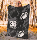 Ohaprints-Fleece-Sherpa-Blanket-American-Football-Gift-For-Son-Boy-Men-Custom-Personalized-Name-Number-Soft-Throw-Blanket-1346-Sherpa Blanket