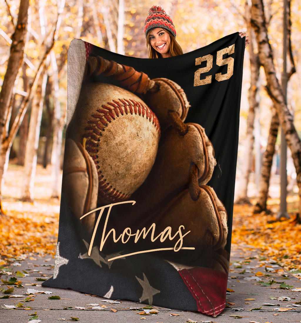 Ohaprints-Fleece-Sherpa-Blanket-Baseball-Gift-For-Son-Boy-Custom-Personalized-Name-Number-Soft-Throw-Blanket-1454-Sherpa Blanket