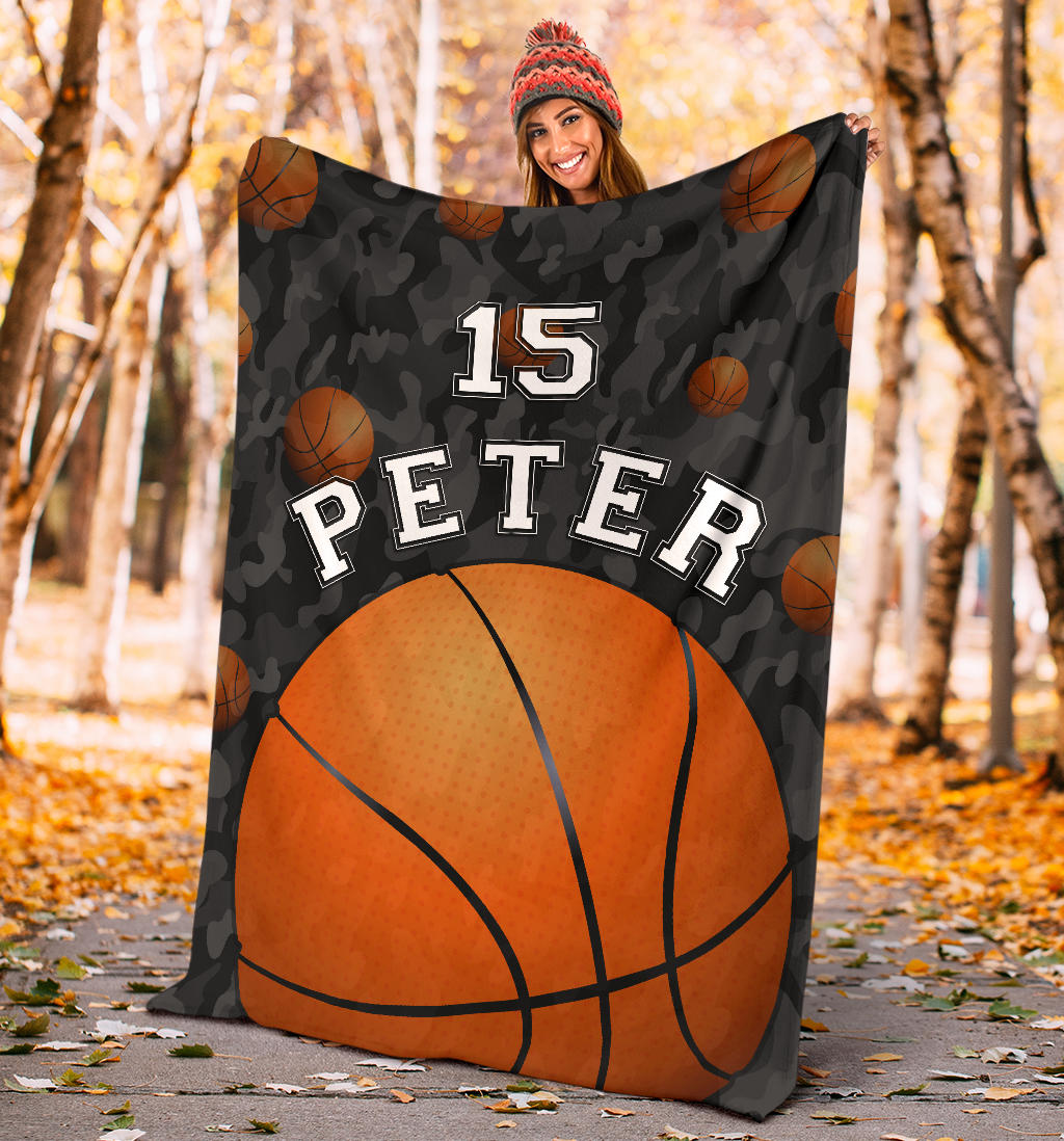 Ohaprints-Fleece-Sherpa-Blanket-Basketball-Gift-For-Son-Boy-Men-Custom-Personalized-Name-Number-Soft-Throw-Blanket-1587-Sherpa Blanket