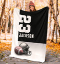 Ohaprints-Fleece-Sherpa-Blanket-American-Football-Gift-For-Son-Boy-Men-Custom-Personalized-Name-Number-Soft-Throw-Blanket-1926-Sherpa Blanket