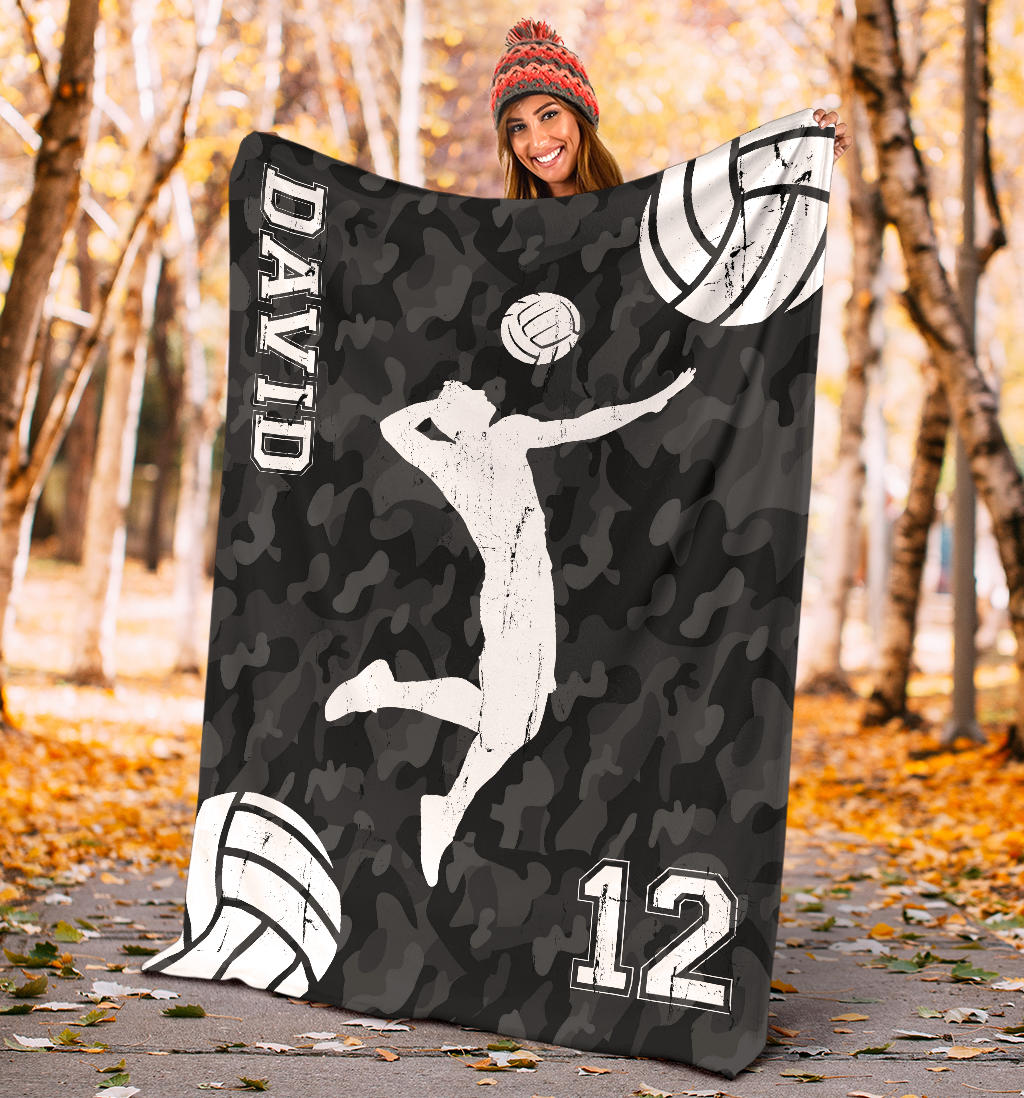 Ohaprints-Fleece-Sherpa-Blanket-Volleyball-Gift-For-Daughter-Girl-Custom-Personalized-Name-Number-Soft-Throw-Blanket-1204-Sherpa Blanket