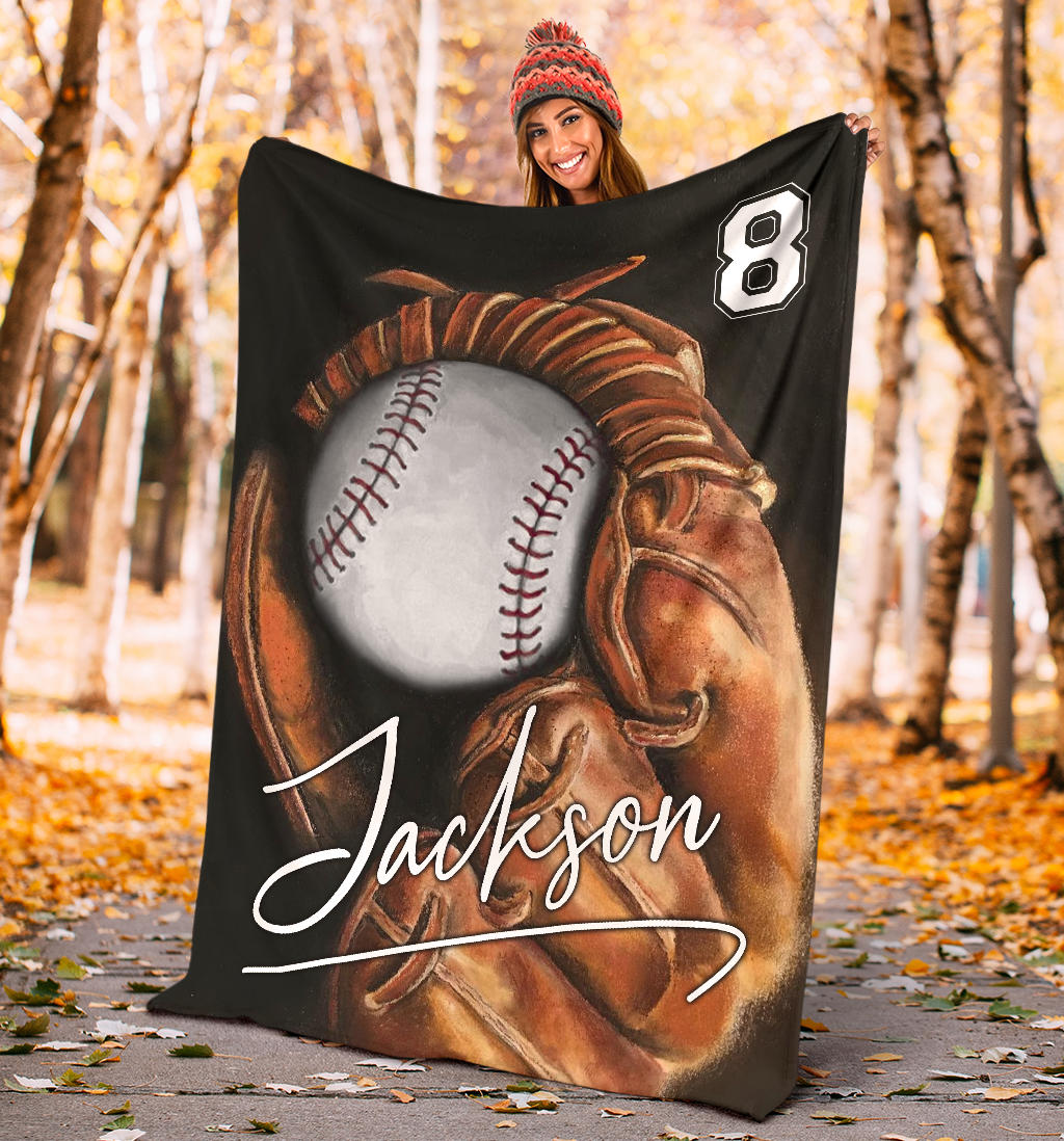 Ohaprints-Fleece-Sherpa-Blanket-Baseball-Gift-For-Son-Boy-Custom-Personalized-Name-Number-Soft-Throw-Blanket-1473-Sherpa Blanket