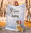 Ohaprints-Fleece-Sherpa-Blanket-Life-Is-Better-With-A-French-Bulldog-Puppy-Dog-Wear-Christmas-Hat-White-Soft-Throw-Blanket-1790-Sherpa Blanket