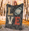 Ohaprints-Fleece-Sherpa-Blanket-American-Football-Gift-For-Son-Boy-Men-Custom-Personalized-Number-Soft-Throw-Blanket-1401-Sherpa Blanket