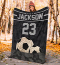 Ohaprints-Fleece-Sherpa-Blanket-Soccer-Camo-Balls-Gift-For-Fan-Lovers-Custom-Personalized-Name-Number-Soft-Throw-Blanket-1311-Sherpa Blanket