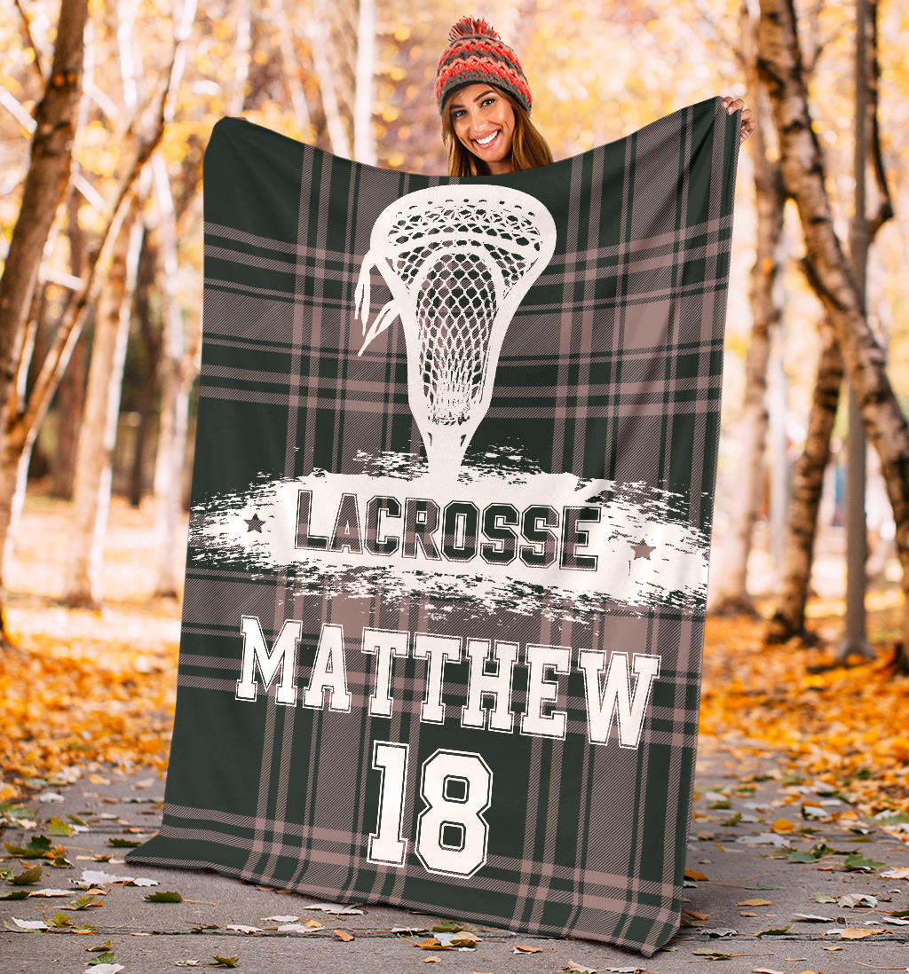 Ohaprints-Fleece-Sherpa-Blanket-Lacrosse-Checkered-Background-Perfect-Gift-Custom-Personalized-Name-Number-Soft-Throw-Blanket-1698-Sherpa Blanket