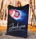 Ohaprints-Fleece-Sherpa-Blanket-American-Football-Gift-For-Son-Boy-Men-Custom-Personalized-Name-Number-Soft-Throw-Blanket-1326-Sherpa Blanket