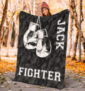 Ohaprints-Fleece-Sherpa-Blanket-Boxing-Camo-Fighter-Gift-For-Fan-Lovers-Soft-Throw-Blanket-1761-Sherpa Blanket