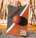 Ohaprints-Fleece-Sherpa-Blanket-Basketball-Gift-For-Son-Boy-Men-Custom-Personalized-Name-Number-Soft-Throw-Blanket-1585-Sherpa Blanket