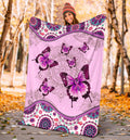 Ohaprints-Fleece-Sherpa-Blanket-Buffterfly-Breast-Cancer-Awareness-Soft-Throw-Blanket-1563-Sherpa Blanket