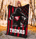 Ohaprints-Fleece-Sherpa-Blanket-American-Football-Gift-For-Son-Boy-Men-Custom-Personalized-Name-Number-Soft-Throw-Blanket-1331-Sherpa Blanket