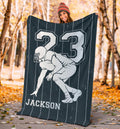 Ohaprints-Fleece-Sherpa-Blanket-American-Football-Gift-For-Son-Boy-Men-Custom-Personalized-Name-Number-Soft-Throw-Blanket-1541-Sherpa Blanket