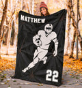 Ohaprints-Fleece-Sherpa-Blanket-American-Football-Gift-For-Son-Boy-Men-Custom-Personalized-Name-Number-Soft-Throw-Blanket-1338-Sherpa Blanket