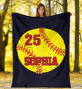 Ohaprints-Fleece-Sherpa-Blanket-Softball-Gift-For-Daughter-Girl-Custom-Personalized-Name-Number-Soft-Throw-Blanket-1870-Sherpa Blanket