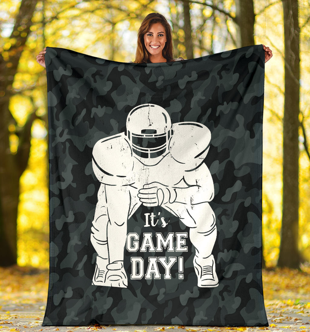 Ohaprints-Fleece-Sherpa-Blanket-American-Football-Gift-For-Son-Boy-Men-Soft-Throw-Blanket-1560-Sherpa Blanket