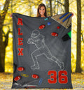 Ohaprints-Fleece-Sherpa-Blanket-American-Football-Gift-For-Son-Boy-Men-Custom-Personalized-Name-Number-Soft-Throw-Blanket-1363-Sherpa Blanket