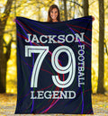 Ohaprints-Fleece-Sherpa-Blanket-American-Football-Gift-For-Son-Boy-Men-Custom-Personalized-Name-Number-Soft-Throw-Blanket-1358-Sherpa Blanket