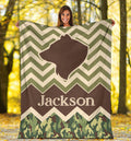 Ohaprints-Fleece-Sherpa-Blanket-Camping-Bear-Camping-Lover-Gift-Camper-Camo-Pattern-Custom-Personalized-Name-Soft-Throw-Blanket-1803-Sherpa Blanket