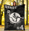 Ohaprints-Fleece-Sherpa-Blanket-Water-Polo-Black-And-White-Custom-Personalized-Name-Number-Soft-Throw-Blanket-1426-Sherpa Blanket