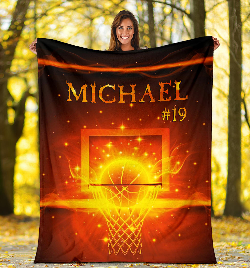 Ohaprints-Fleece-Sherpa-Blanket-Basketball-Gift-For-Son-Boy-Men-Custom-Personalized-Name-Number-Soft-Throw-Blanket-1667-Sherpa Blanket