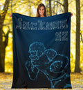 Ohaprints-Fleece-Sherpa-Blanket-American-Football-Gift-For-Son-Boy-Men-Custom-Personalized-Name-Number-Soft-Throw-Blanket-1380-Sherpa Blanket