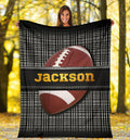 Ohaprints-Fleece-Sherpa-Blanket-American-Football-Gift-For-Son-Boy-Men-Custom-Personalized-Name-Soft-Throw-Blanket-1288-Sherpa Blanket