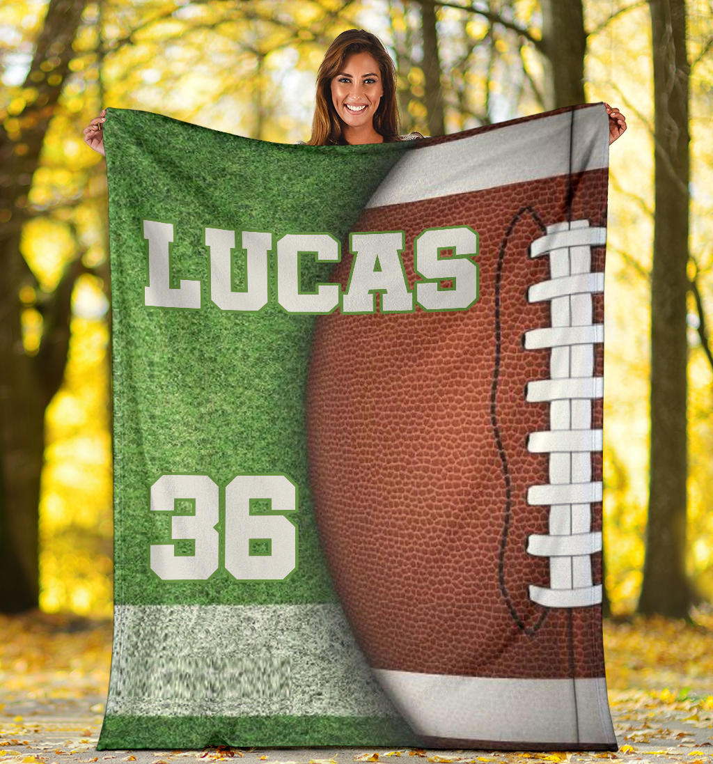 Ohaprints-Fleece-Sherpa-Blanket-American-Football-Gift-For-Son-Boy-Men-Custom-Personalized-Name-Number-Soft-Throw-Blanket-1243-Sherpa Blanket