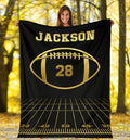 Ohaprints-Fleece-Sherpa-Blanket-American-Football-Gift-For-Son-Boy-Men-Custom-Personalized-Name-Number-Soft-Throw-Blanket-1356-Fleece Blanket