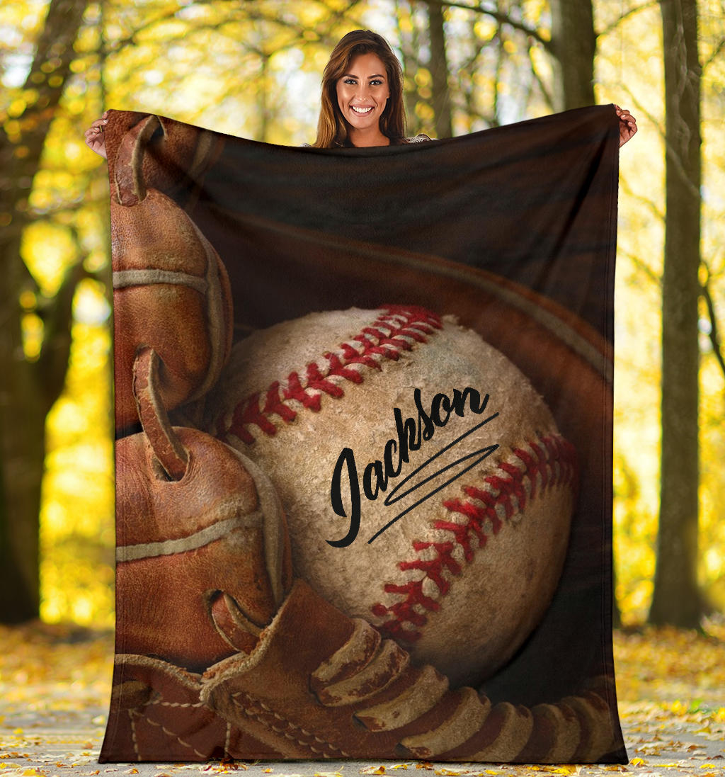 Ohaprints-Fleece-Sherpa-Blanket-Baseball-Gift-For-Son-Boy-Custom-Personalized-Name-Soft-Throw-Blanket-1489-Sherpa Blanket