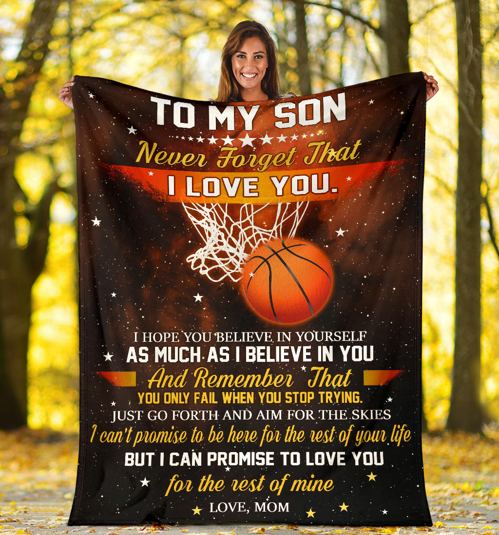 Ohaprints-Fleece-Sherpa-Blanket-Basketball-Gift-For-Son-Boy-Men-Soft-Throw-Blanket-1733-Sherpa Blanket