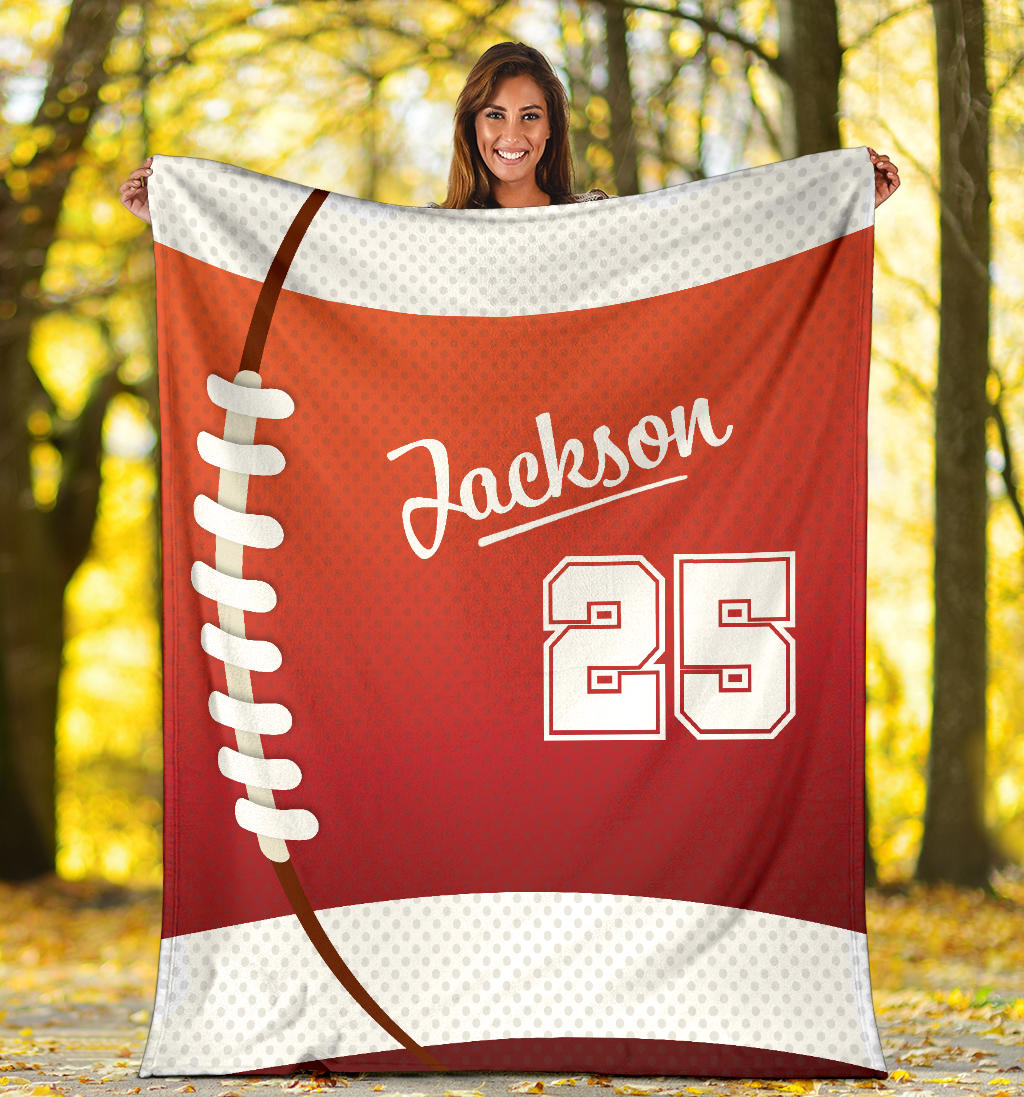 Ohaprints-Fleece-Sherpa-Blanket-American-Football-Gift-For-Son-Boy-Men-Custom-Personalized-Name-Number-Soft-Throw-Blanket-1316-Sherpa Blanket