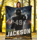 Ohaprints-Fleece-Sherpa-Blanket-American-Football-Gift-For-Son-Boy-Men-Custom-Personalized-Name-Number-Soft-Throw-Blanket-1537-Sherpa Blanket