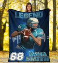 Ohaprints-Fleece-Sherpa-Blanket-American-Football-Gift-For-Son-Boy-Men-Custom-Personalized-Name-Number-Soft-Throw-Blanket-1319-Sherpa Blanket