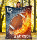 Ohaprints-Fleece-Sherpa-Blanket-American-Football-Gift-For-Son-Boy-Men-Custom-Personalized-Name-Number-Soft-Throw-Blanket-1527-Sherpa Blanket