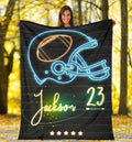 Ohaprints-Fleece-Sherpa-Blanket-American-Football-Gift-For-Son-Boy-Men-Custom-Personalized-Name-Number-Soft-Throw-Blanket-1320-Sherpa Blanket