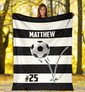 Ohaprints-Fleece-Sherpa-Blanket-Soccer-Ball-Bounce-Black-White-Custom-Personalized-Name-Number-Soft-Throw-Blanket-1255-Sherpa Blanket