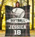 Ohaprints-Fleece-Sherpa-Blanket-Softball-Gift-For-Daughter-Girl-Custom-Personalized-Name-Number-Soft-Throw-Blanket-1868-Sherpa Blanket