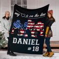 Ohaprints-Fleece-Sherpa-Blanket-American-Football-Gift-For-Son-Boy-Men-Custom-Personalized-Name-Number-Soft-Throw-Blanket-1532-Fleece Blanket