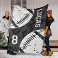 Ohaprints-Fleece-Sherpa-Blanket-American-Football-Gift-For-Son-Boy-Men-Custom-Personalized-Name-Number-Soft-Throw-Blanket-1307-Sherpa Blanket