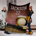 Ohaprints-Fleece-Sherpa-Blanket-Baseball-Gift-For-Son-Boy-Custom-Personalized-Name-Number-Soft-Throw-Blanket-1470-Fleece Blanket