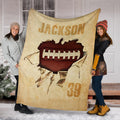 Ohaprints-Fleece-Sherpa-Blanket-American-Football-Gift-For-Son-Boy-Men-Custom-Personalized-Name-Number-Soft-Throw-Blanket-1351-Sherpa Blanket