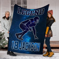 Ohaprints-Fleece-Sherpa-Blanket-American-Football-Gift-For-Son-Boy-Men-Custom-Personalized-Name-Number-Soft-Throw-Blanket-1386-Sherpa Blanket