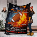 Ohaprints-Fleece-Sherpa-Blanket-American-Football-Gift-For-Son-Boy-Men-Soft-Throw-Blanket-1521-Fleece Blanket